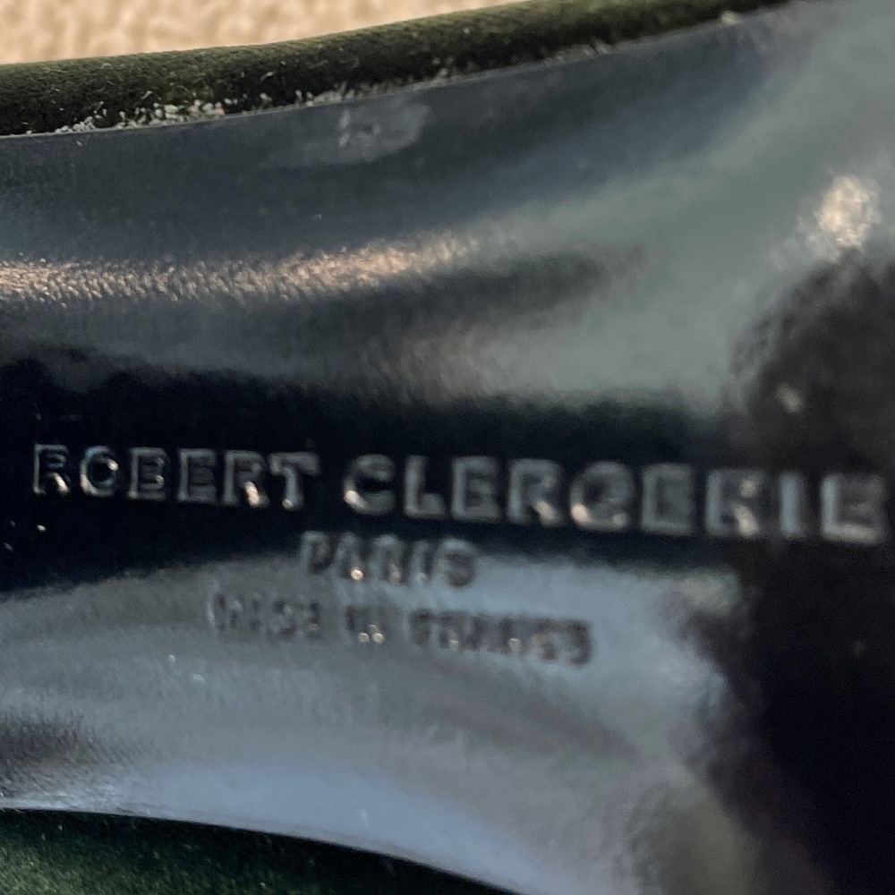 🌲Robert Clergerie Paris Green Velvet Pumps- Size 9.5 - NWOT🌲 - Picture 7 of 8